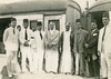 1933 - Seeing Fouad Hamza off at the Cairo train station